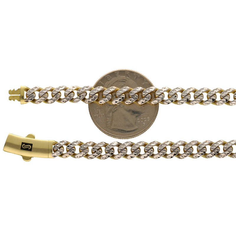10 Karat Gold Diamond Cut Classic Monaco Chains