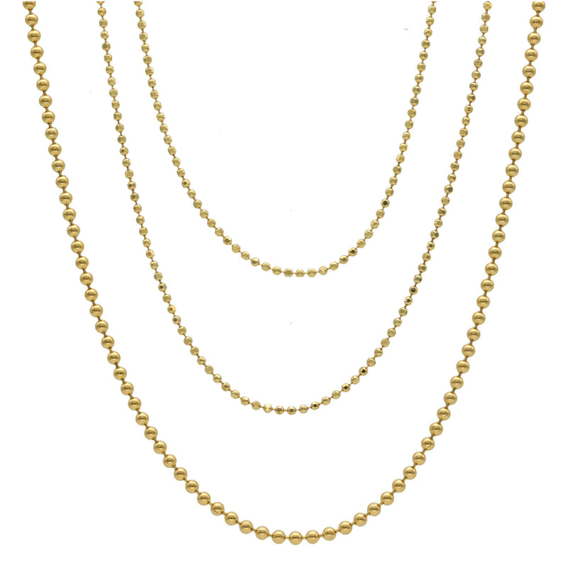 14 Karat Gold Moon Chains