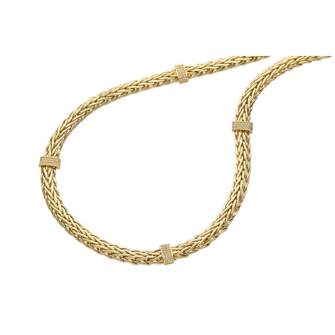 14 Karat Gold Spike Fancy Necklace