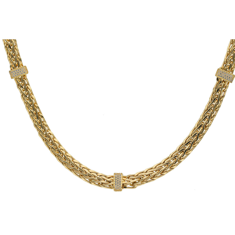 14 Karat Gold Spike Fancy Necklace
