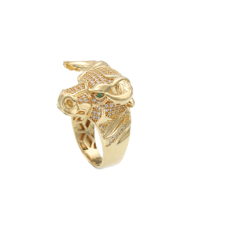 10 Karat Gold Bull Ring