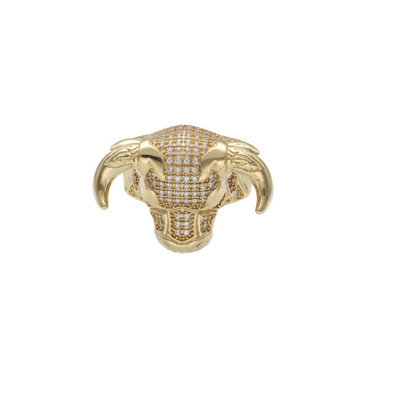 10 Karat Gold Bull Ring