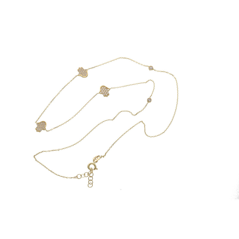 14 Karat Gold Hamsa Woman Necklace
