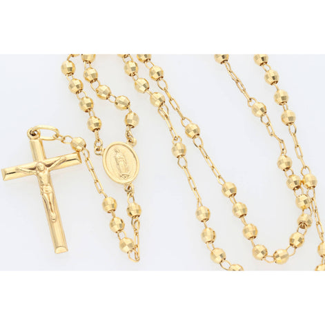 10K Gold Yellow Rosary 3.7 mm
