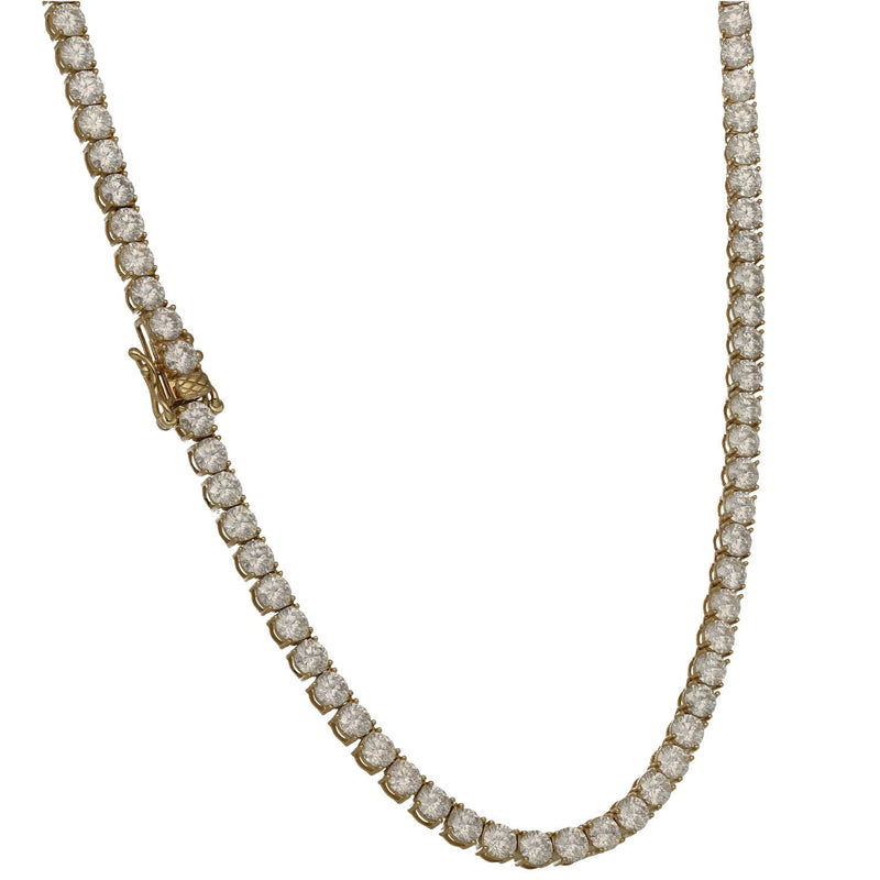 10 Karat Gold  Moissanite Tennis Necklace