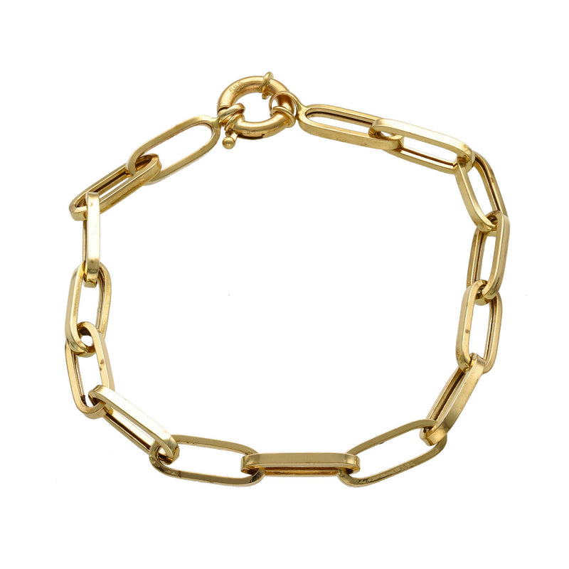 14 Karat Gold paper Clip Bracelets