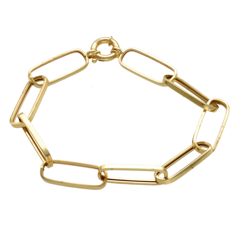14 Karat Gold paper Clip Bracelets
