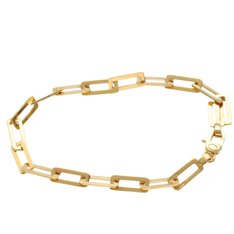 14 karat Gold paper Clip Flat Bracelet