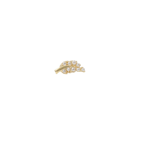 14 Karat Gold Cz Branch Cartilage Piercing