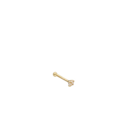 14 Karat Gold Nose Pin Piercing