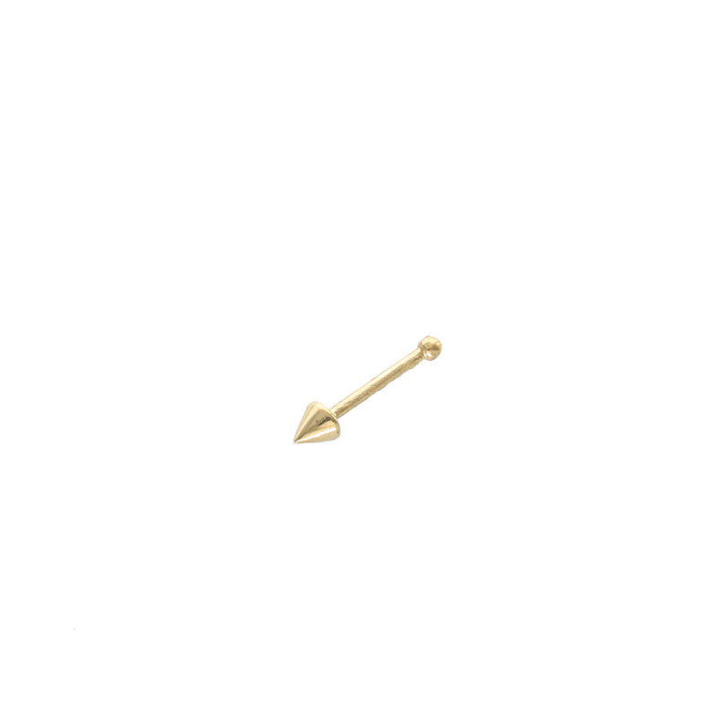 14 Karat Gold Pin Arrow Nose Piercing