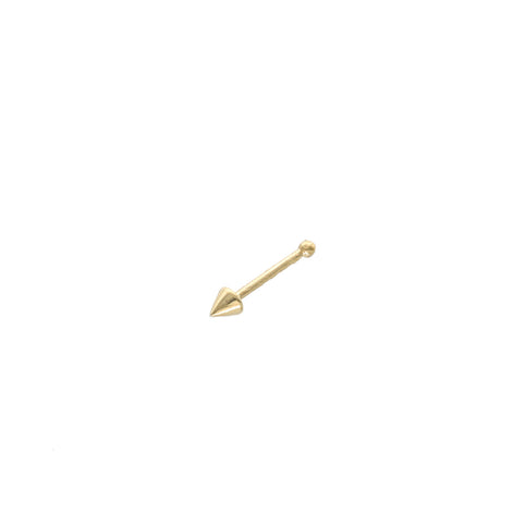 14 Karat Gold Pin Arrow Nose Piercing