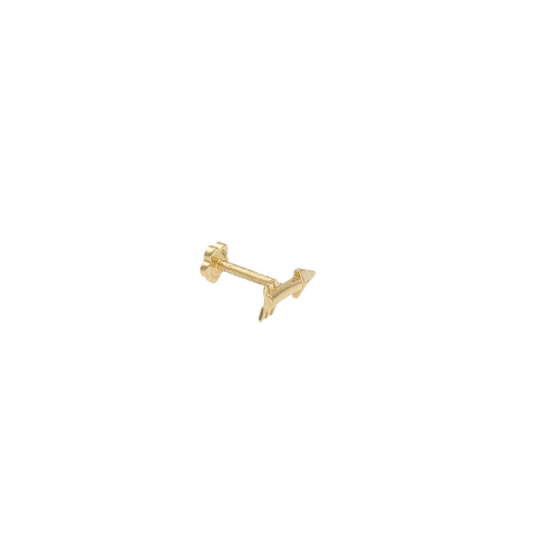 Solid Gold Arrow cartilage Piercing