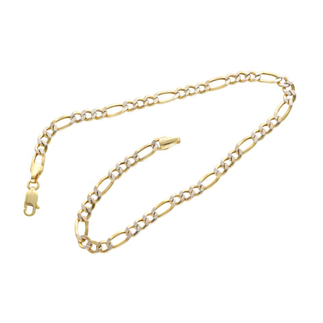 10K Gold Pave Anklet 4mm and 10 inches long. Beautifully crafted with two tone gold yellow and white . Pave will make it shine a much more,