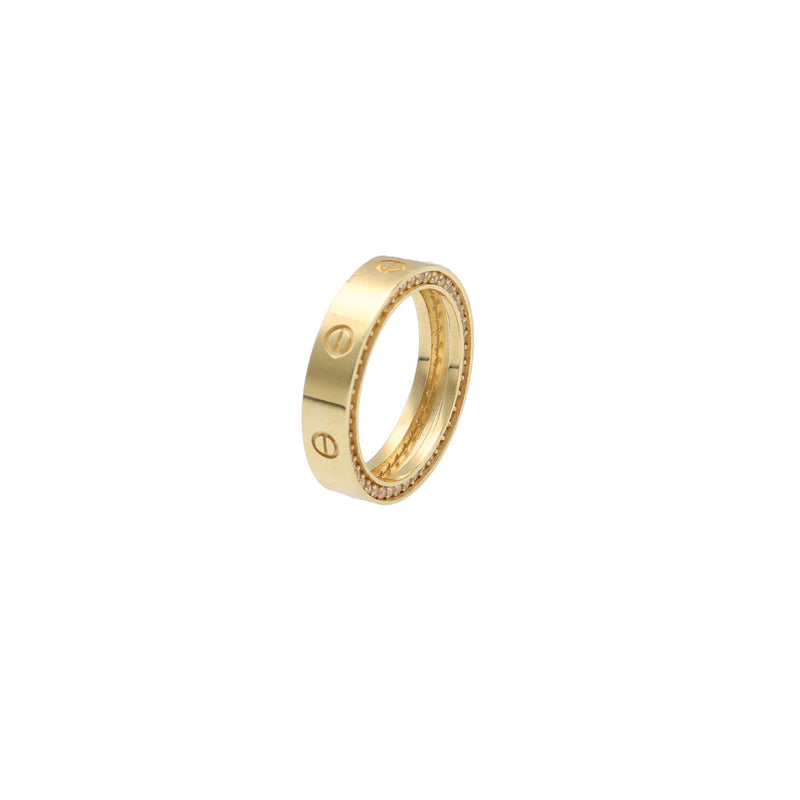 14 Karat Gold Screw head Band