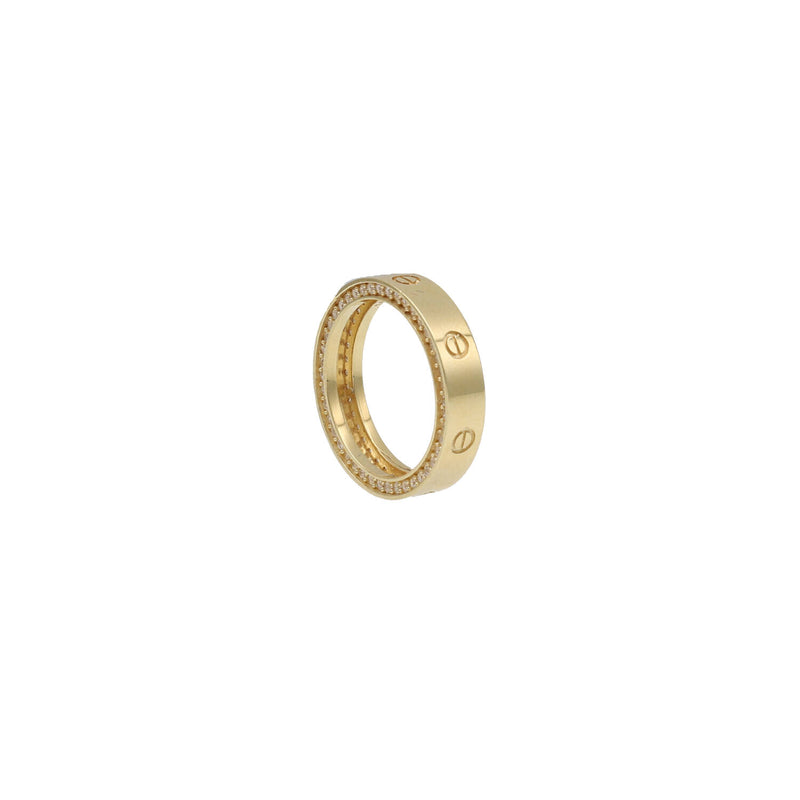14 Karat Gold Screw head Band