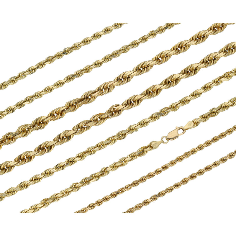 10 Karat Gold Rope Chains