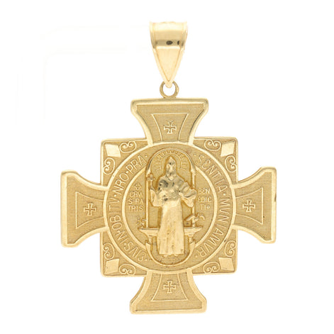 10K Gold t Benito Abad Cross Charm
