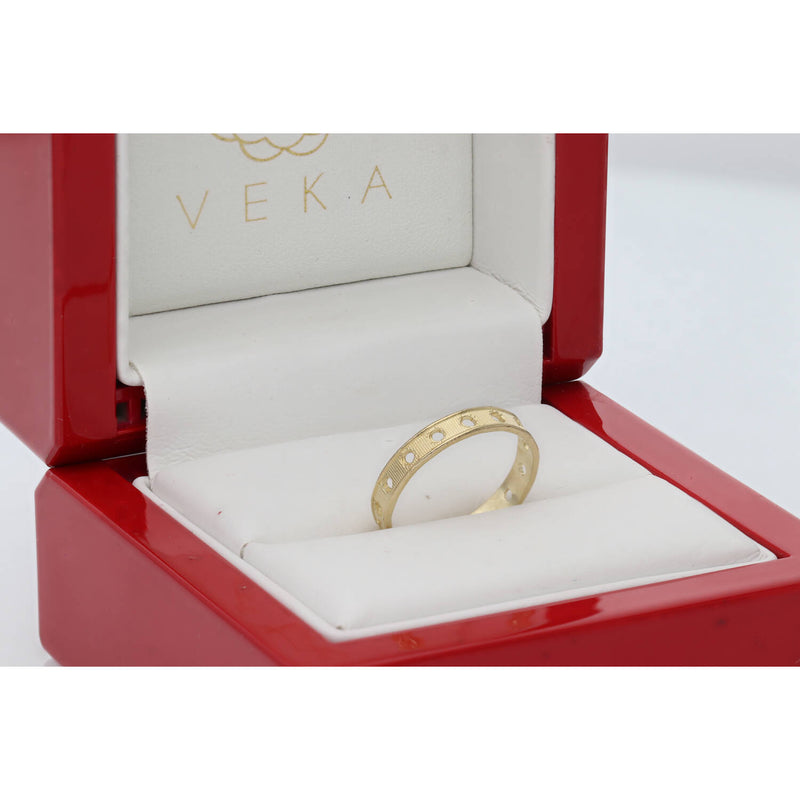 10 Karat Gold Holes Toe Ring