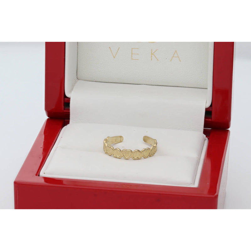 10 Karat Gold Heart Toe Ring