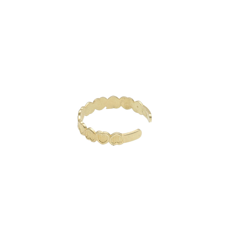 10 Karat Gold Heart Toe Ring