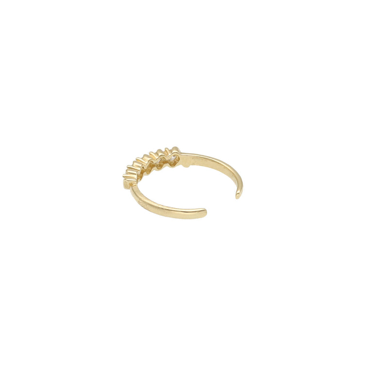 14K Gold & CZ Toe Ring