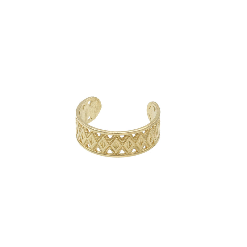 10 Karat Gold Rombo Toe Ring
