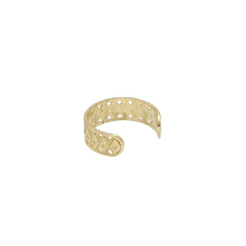 10 Karat Gold Rombo Toe Ring