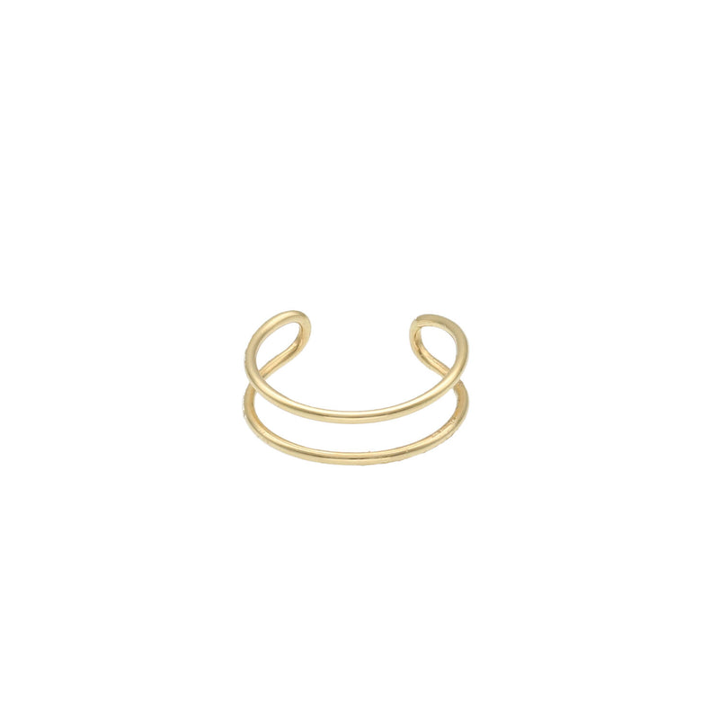 14 Karat Gold Double Loop Toe Ring