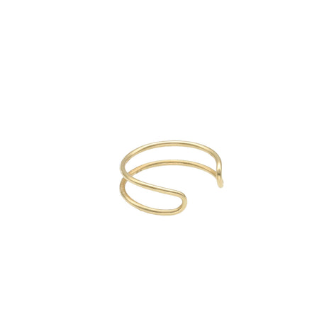 14 Karat Gold Double Loop Toe Ring