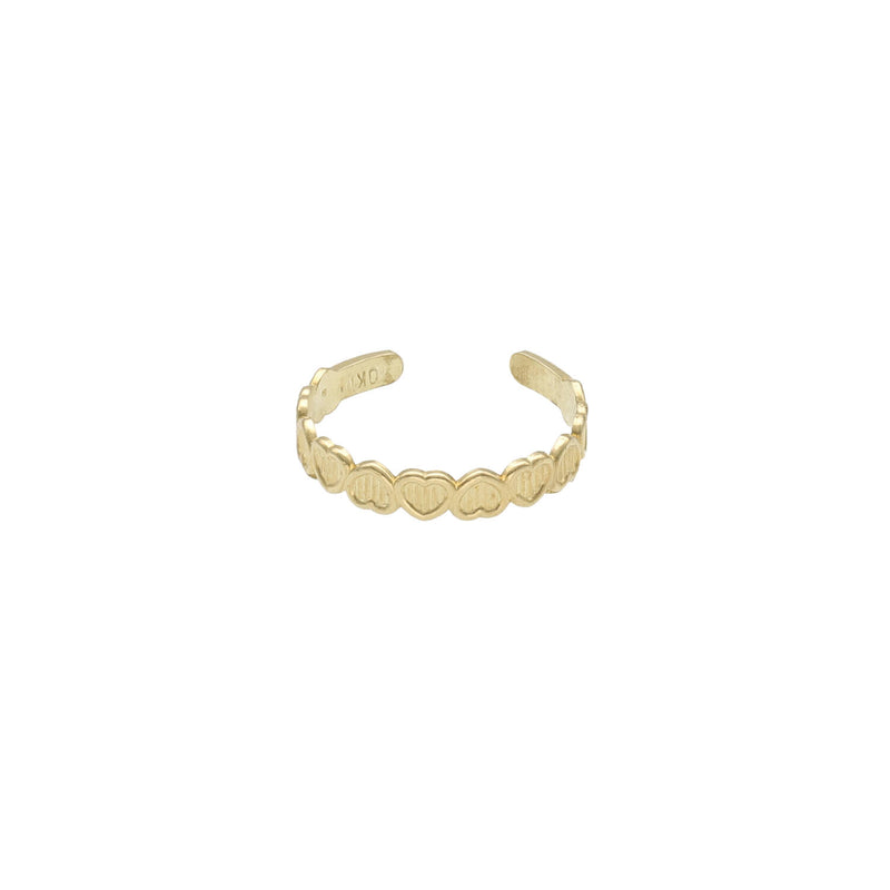 10 Karat Gold Heart Toe Ring