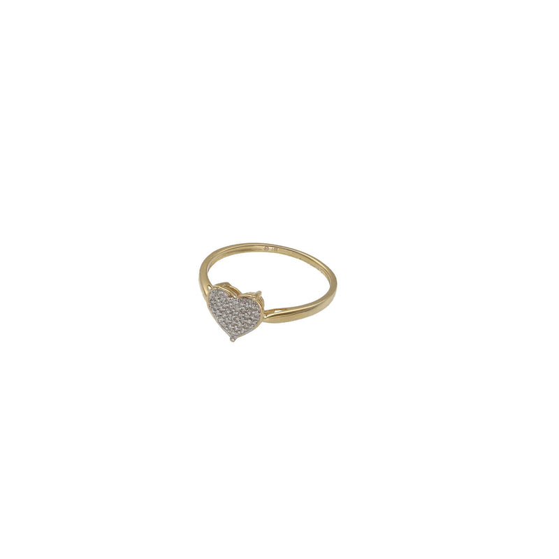 10 Karat Gold Diamond Heart Ring