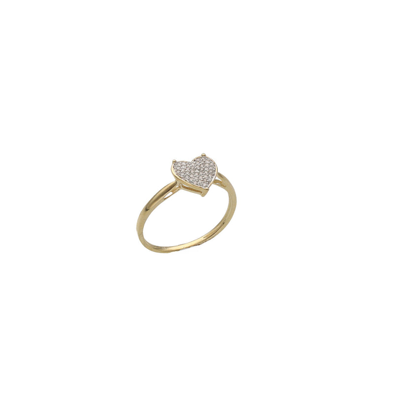 10 Karat Gold Diamond Heart Ring