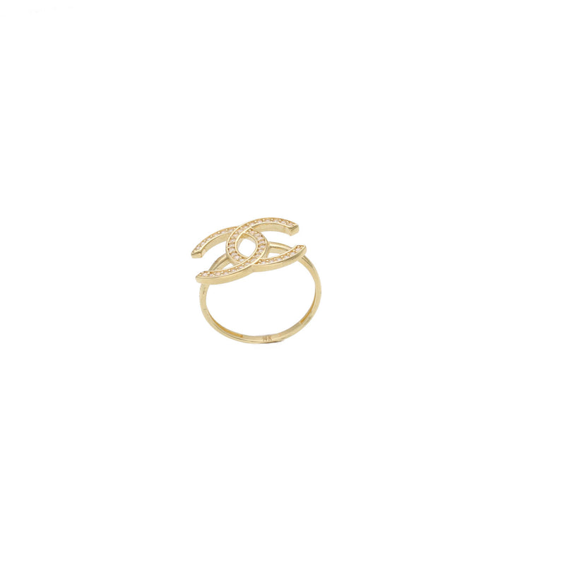 14 Karat Fancy "CC" Ring