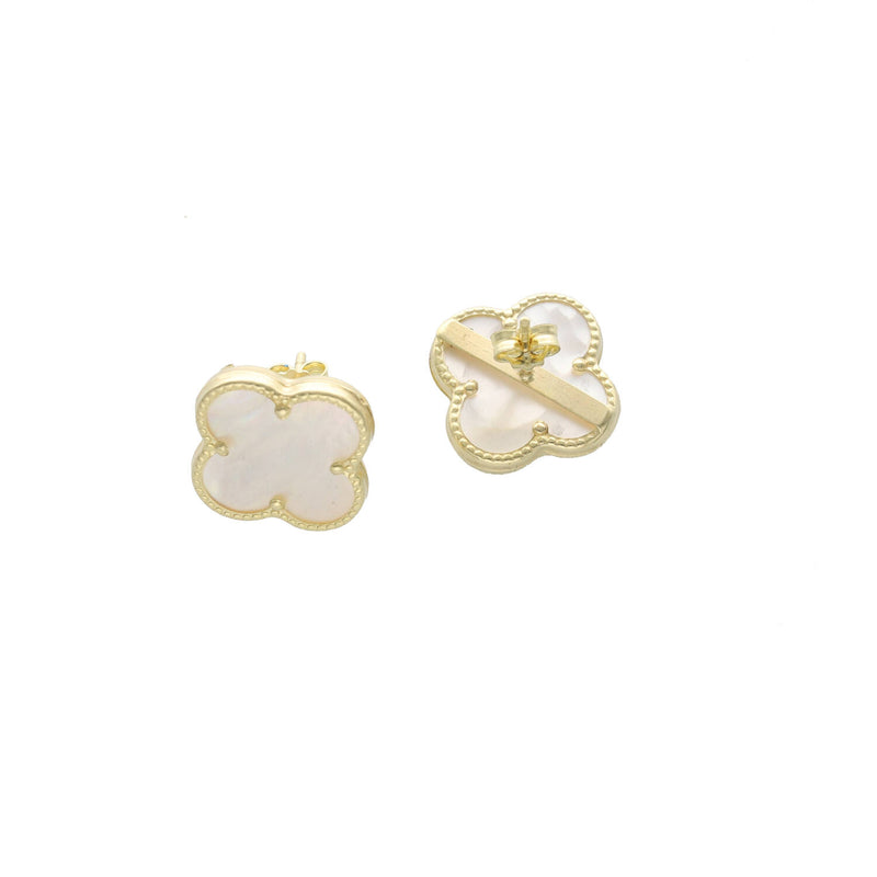14 karat Gold Mother of Pearl Stud Earrings
