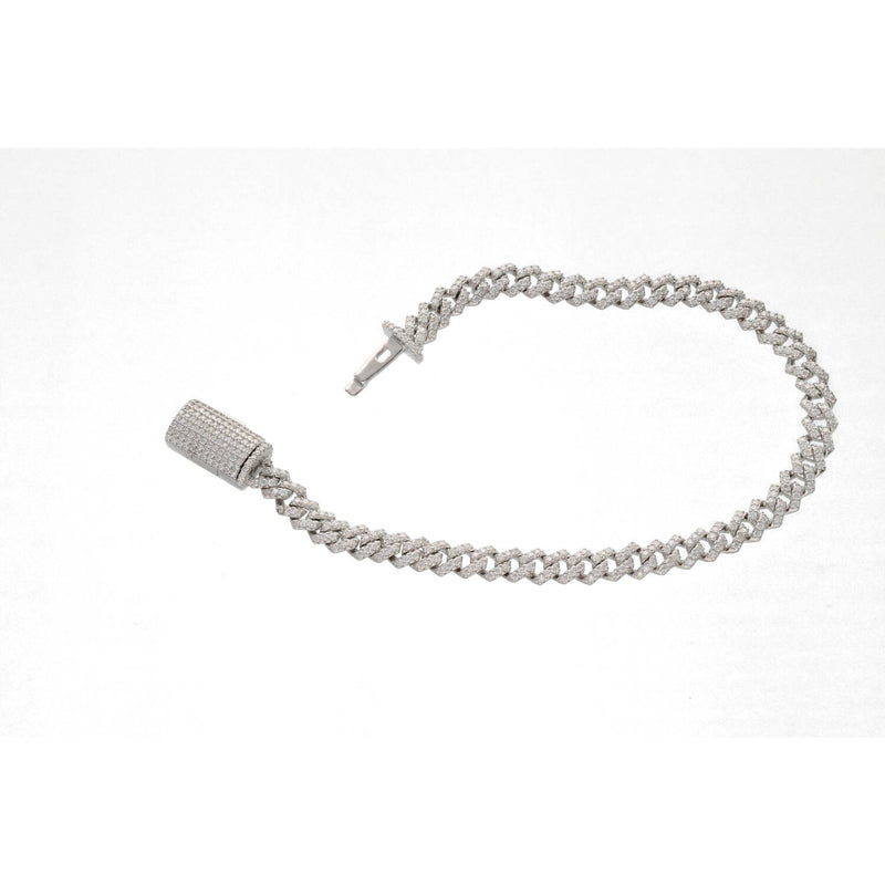 Sterling Silver 925 Moissanite Miami Cuban Bracelet