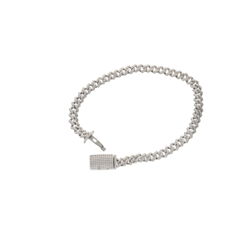 Sterling Silver 925 Moissanite Miami Cuban Bracelet