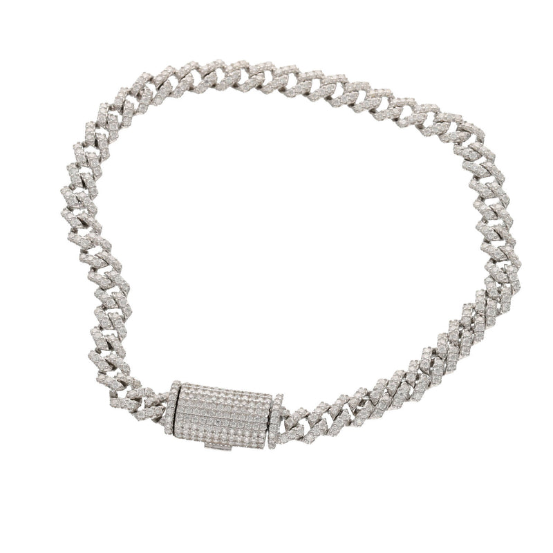 Sterling Silver 925 Moissanite Miami Cuban Bracelet