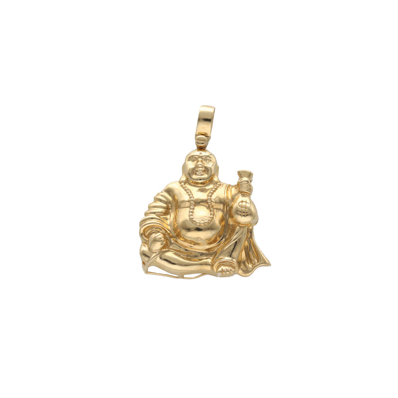 14 Karat Gold Plain Buddha Charm