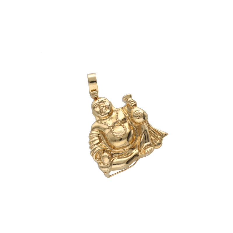 14 Karat Gold Plain Buddha Charm
