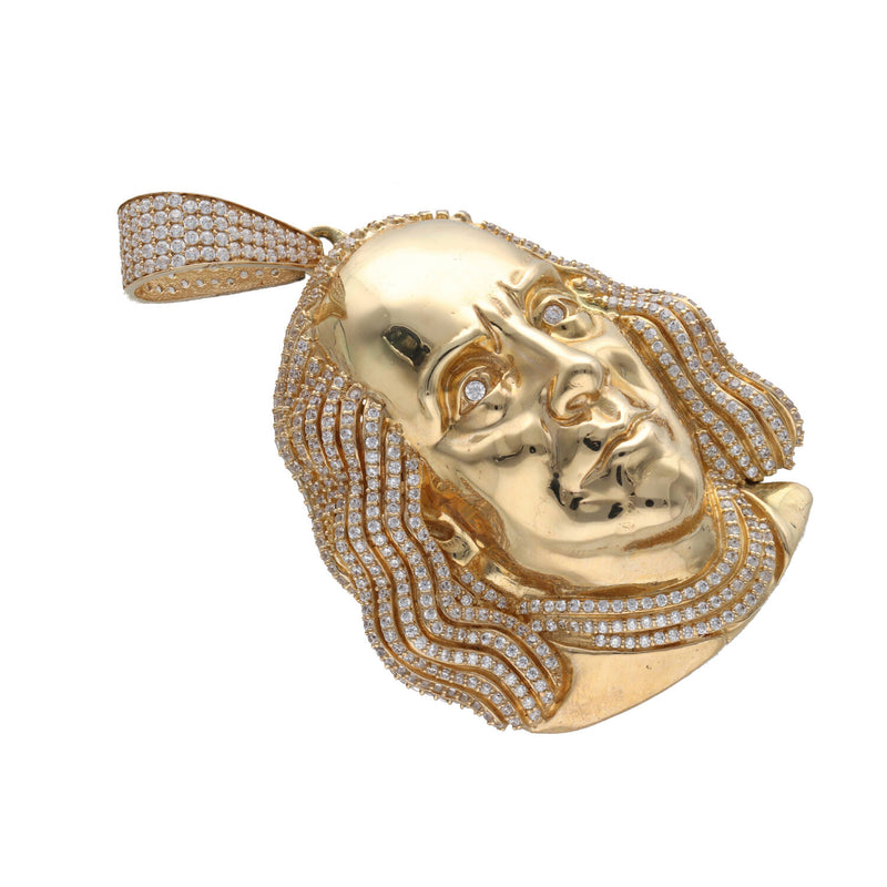 10 Karat Gold Cz Benjamin Franklin Charm