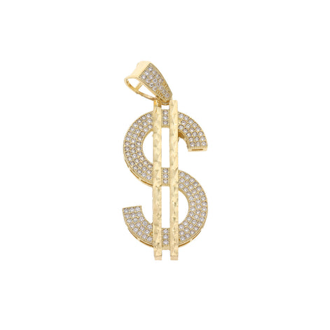 10K Gold & Cz Dollar 