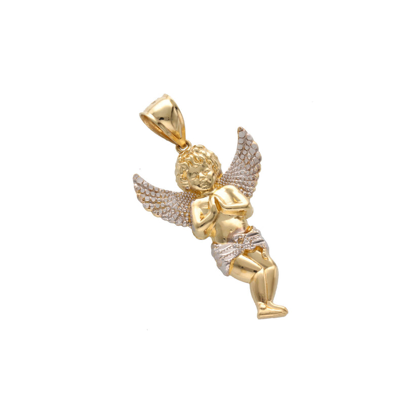 10 karat Gold Two Tone Angel Charm