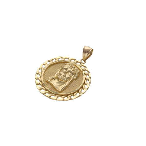 10 Karat Gold Cuban Jesus Face Medal