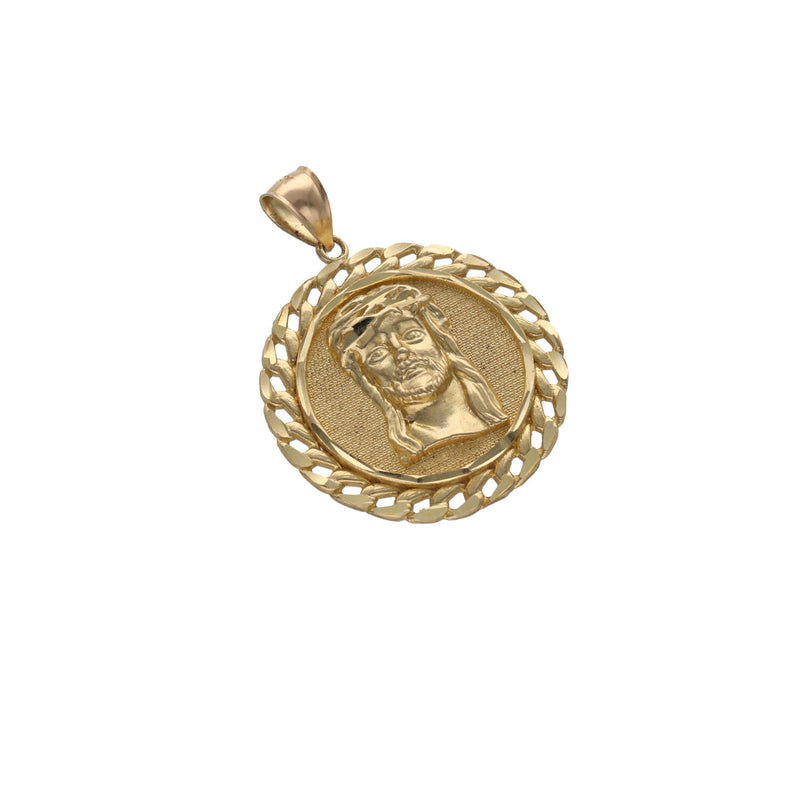 10 Karat Gold Cuban Jesus Face Medal