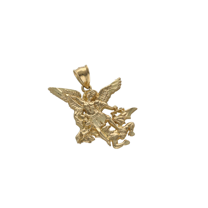 10 Karat Gold Saint Michael  Charm