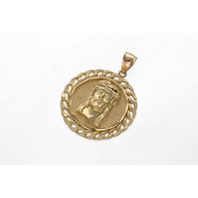 10 Karat Gold Cuban Jesus Face Medal
