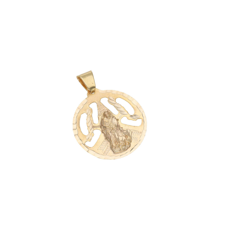 10 Karat Gold San Lazaro Medal