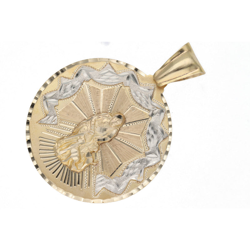 14 Karat Gold St Lazaro Medal