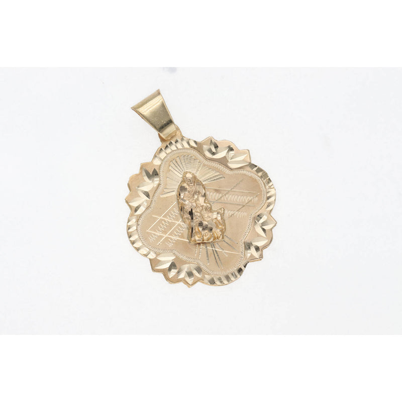 14 Karat Gold San Lazaro Medal